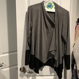 Gray and black sweater